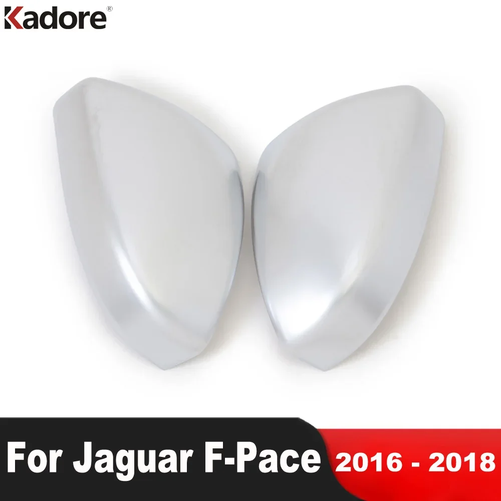 

Rearvierw Mirror Cover Trim For Jaguar F-PACE 2016 2017 2018 Matte Side Wing Mirrors Cap Shell Overlay Car Accessories