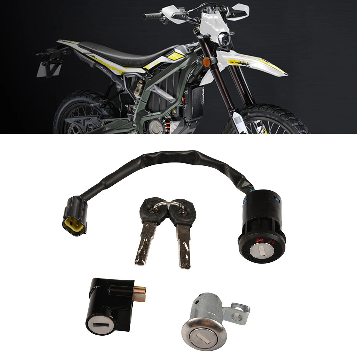 

Motorcycles Full Bike Locks For SURRON Ultra Bee Locks Three Sets Of Locks E-Bikes Off-road For Surron Full Lock Accessories