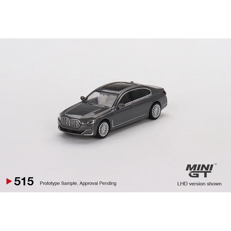 Modelo do carro MINIGT-Diecast, cinza, 1:64, 750Li xDrive, 515