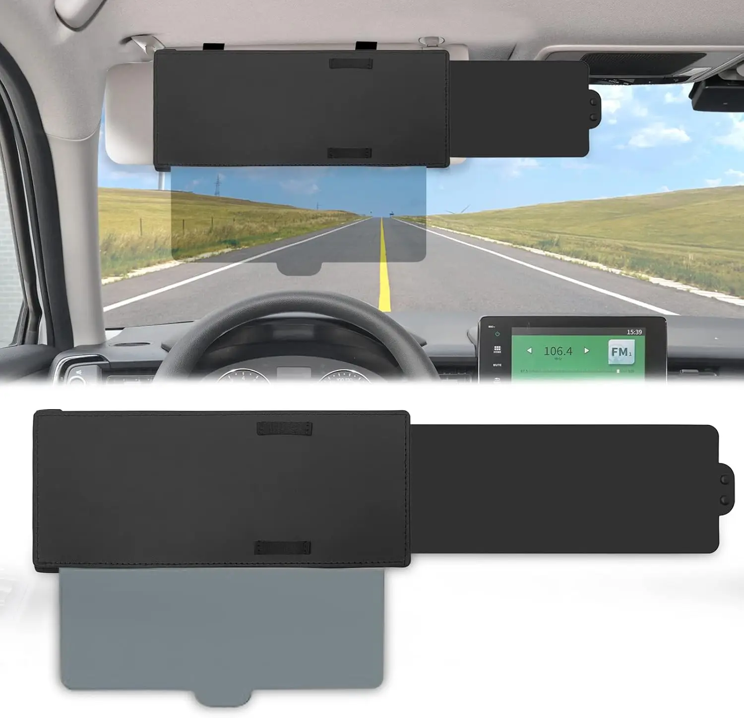 

Поляризованный удлинитель солнцезащитного козырька, антибликовый автомобильный солнцезащитный козырек защищает от солнца, защита от солнца в салоне автомобиля, снежный коричневый B