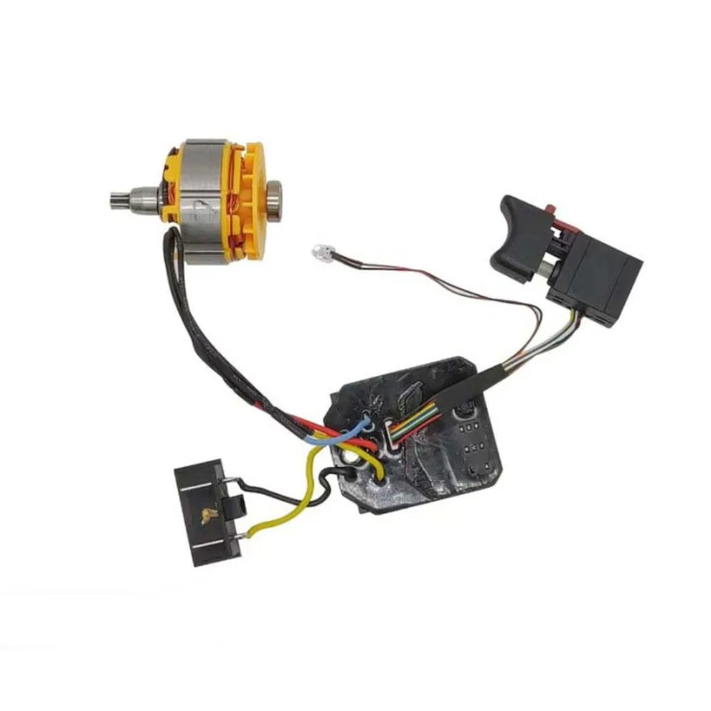 

Black Wrench Switch Motor Set 18-21V Motor Electric Wrench Controller Board Brushless Lithium 8 Wire