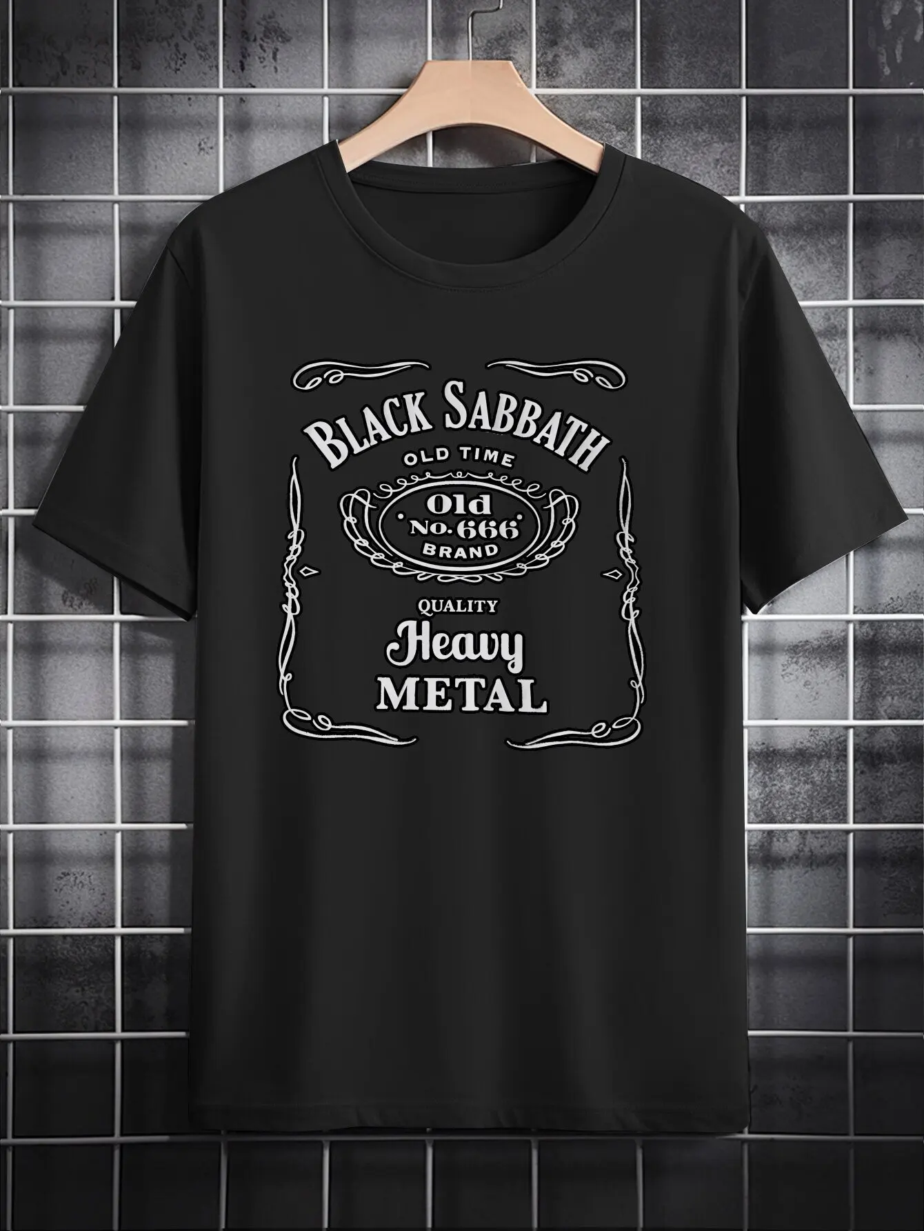 

Men's Casual Round Neck T-Shirt with Print Pattern, Polyester, Machine Washable - Ideal Summer Gift for Men, Men's Shirt