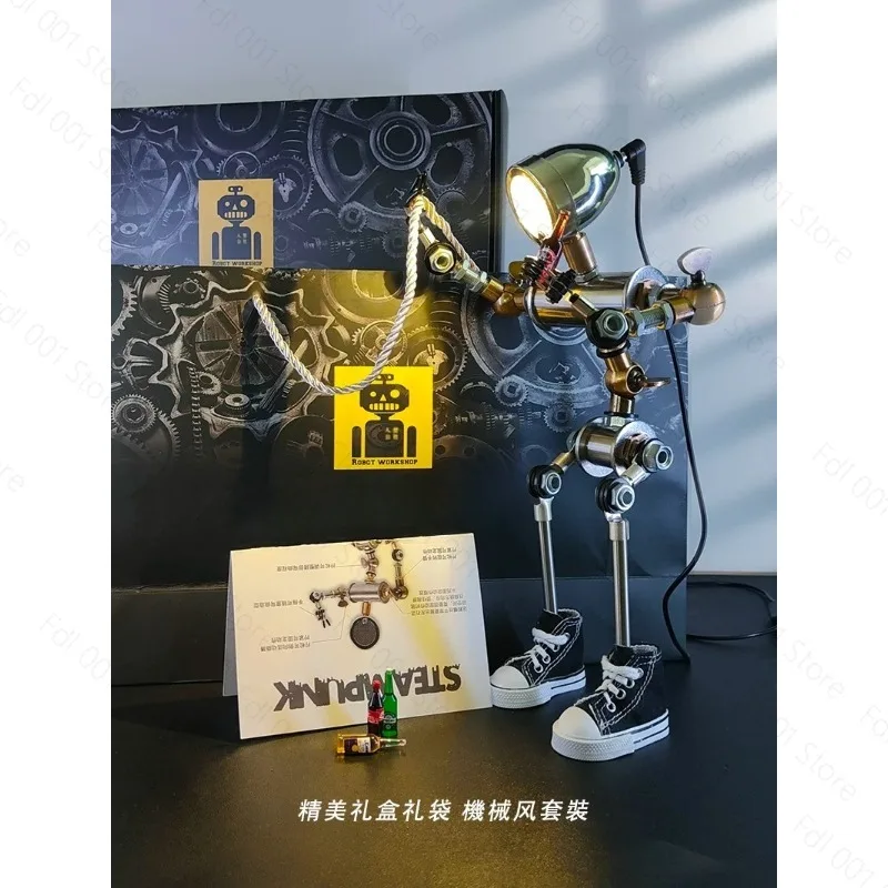 Cyberpunk Desktop Ornament, Stylish Ambient Light and Creative Figure for E-sports Room Decoration