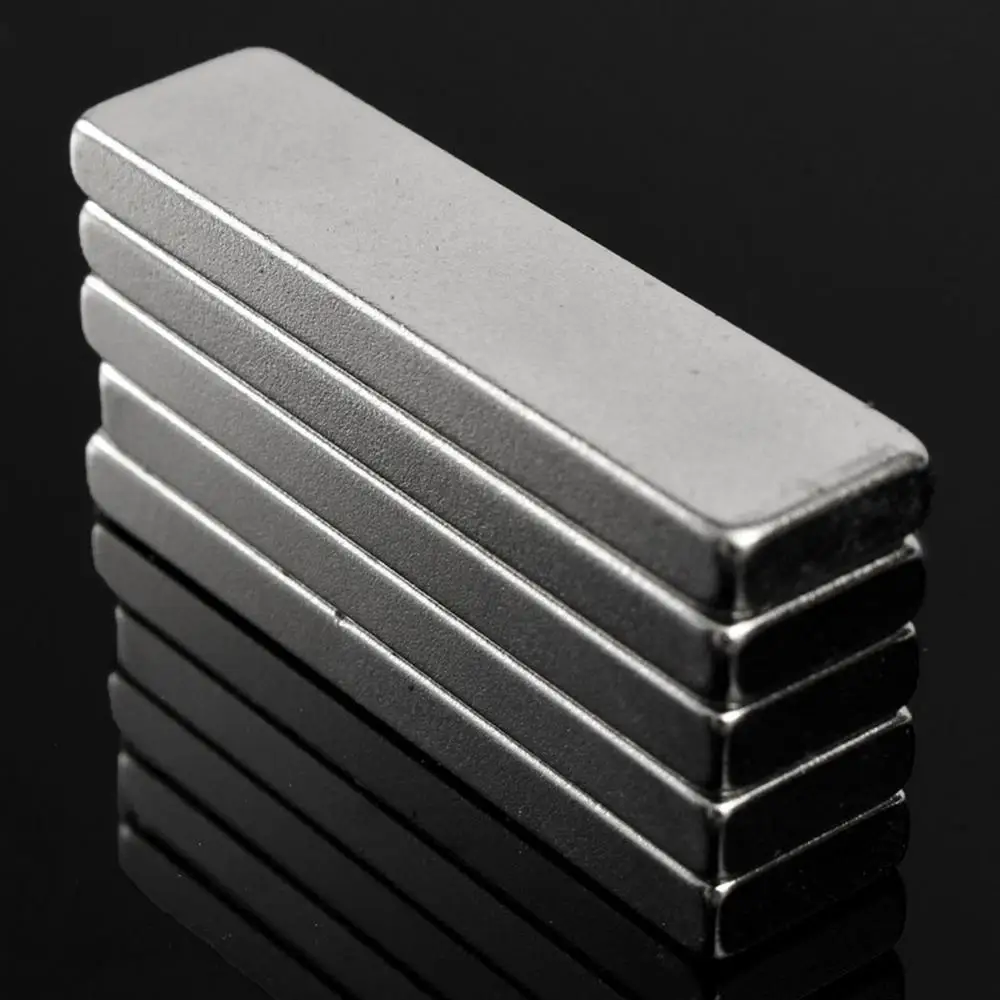 5Pcs/Set N52 Strong Block Bar Fridge Rare Earth Neodymium Magnets NdFeB Block Super Powerful Strong Permanent Magnet Toys