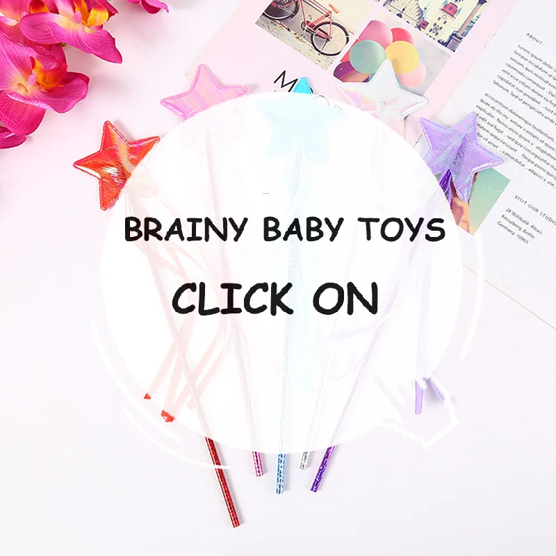 

1 шт., волшебная палочка с пятиконечной звездой, детская волшебная палочка, подарок на день рождения для девочек, игрушки