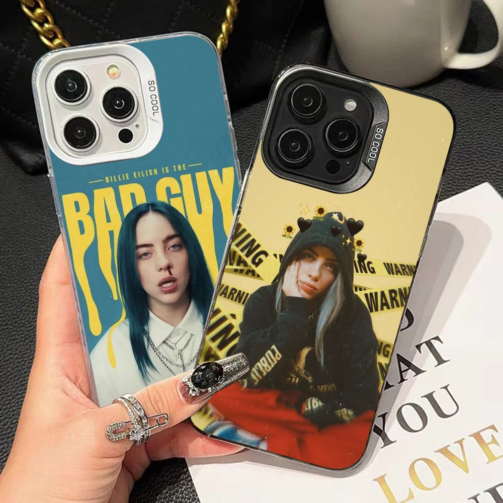 

B-Billie-S-Singer Phone Case For IPhone 16 15 14 13 12 11 Pro Max Plus Color Shockproof Back Silver Cover