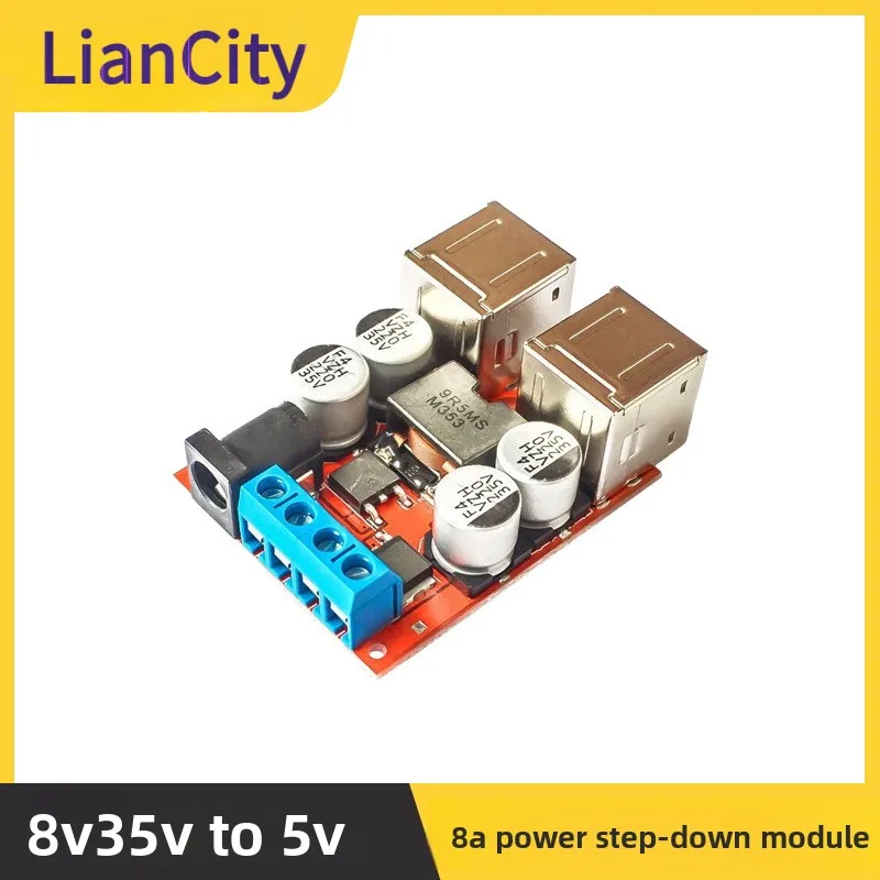 modulo-de-fonte-de-alimentacao-8v35v-para-5v-8a-conversor-step-down-com-4-saidas-usb-para-celular-android-e-carro