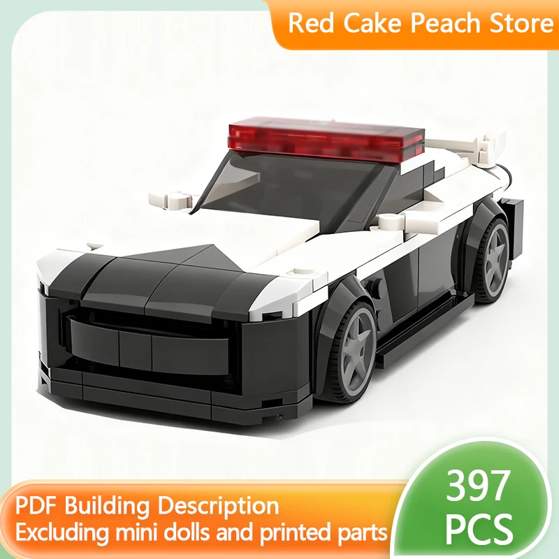 

Speed Racing Car Model MOC Building Bricks GT-R R35 Police Car Modular Technology Children Holiday Gifts Assemble Toys Suit