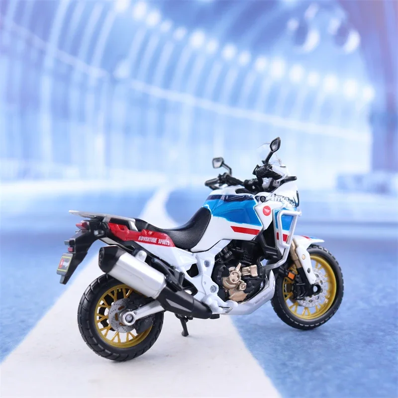 Bburago 1:18 HONDA Africa Twin Adventure Motorcycle Simulation Alloy Model Adult Collection Decoration Gifts Toys for Boys B628