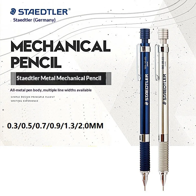 

Germany STAEDTLER 925/35 Metal Mechanical Pencil Low Center Of Gravity 0.3/0.5/0.7/0.9mm Drawing Sketch Automatic Pencil