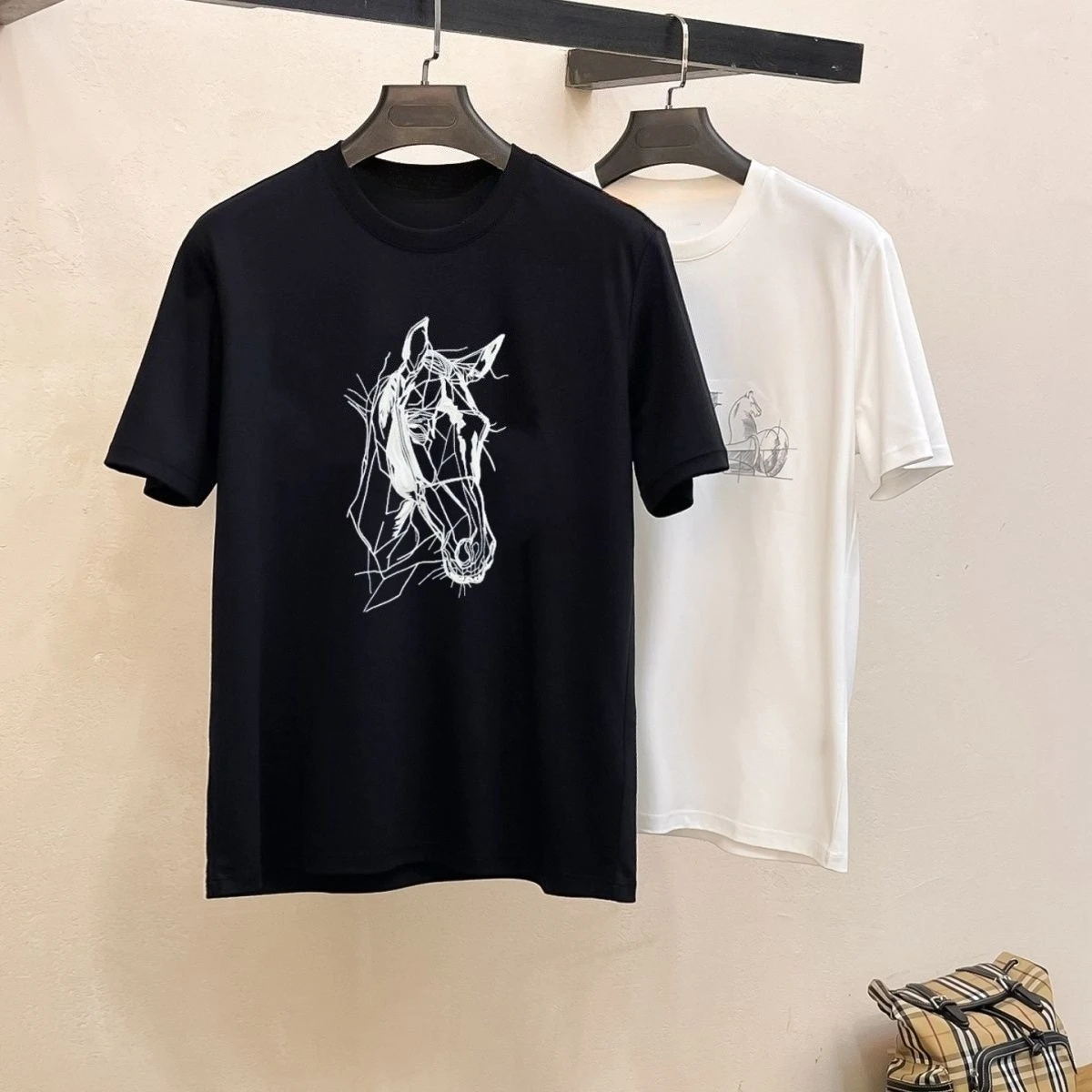 

Новые высококачественные ретро-арт повседневные модные мужские и женские футболки с графическим принтом Horsehead и круглым вырезом, свободные с коротким рукавом