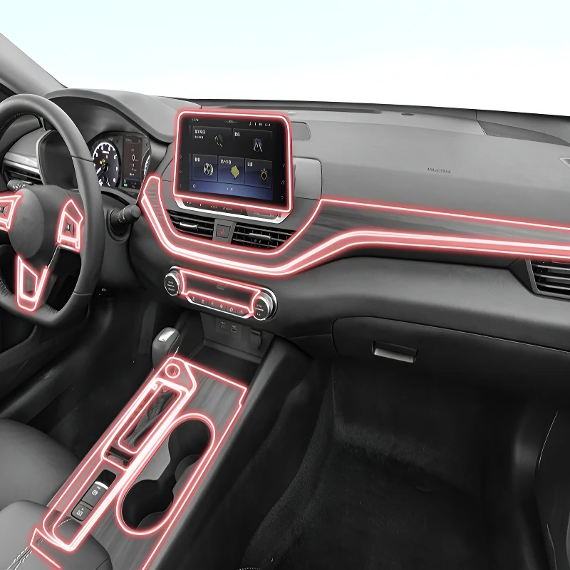 

For Nissan Altima 2020 Dashboard Multimedia Navigation Transparent Anti-Scratch Protection Film Modification