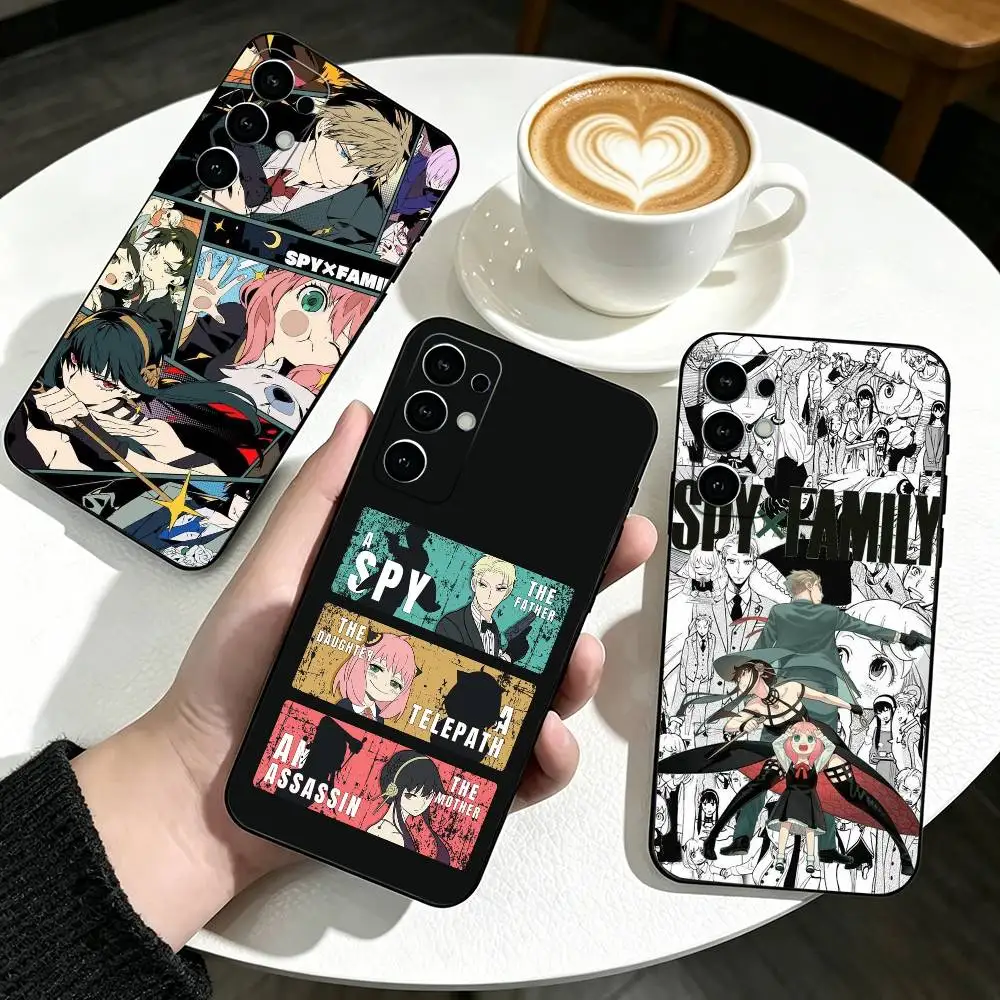 

Anime Spy Family Phone Case For Samsung S25,S24,S21,S22,S23,S30,Ultra,S20,Plus,Fe,Lite,Note,10,Black Cover