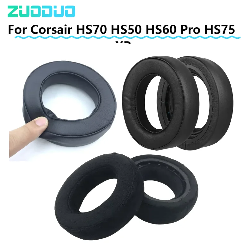 

Headphone Earpads for Corsair HS70 HS50 HS60 Pro HS75 Headphones Replacement Ear Pads Cover Cushions Pillow Repair Parts