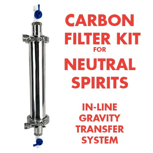 KegLand Activated Carbon Filter In-Line Gravity Kit Beer Home Brewing Accessory