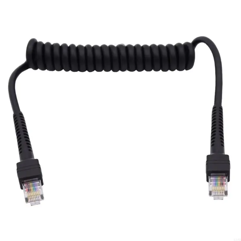  Spring Coiled RJ45 Ethernet Cord Cat6 Standard 8 Strands Fast Speed LAN Cable