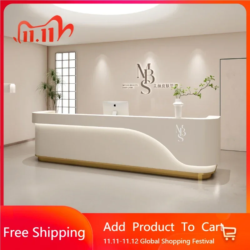 

Creative Table Office Chairs Motion Desk Computer Desks Reception Counter Customer Japanese Balcão Recepcao Trendy Furniture