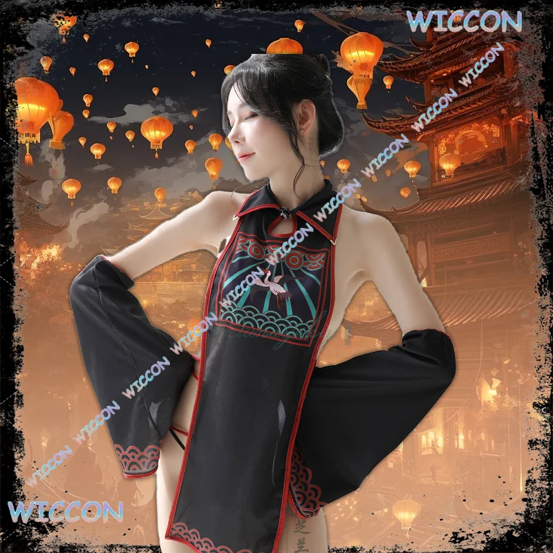 

Youko/2025 новый костюм зомби в китайском стиле, синий, черный костюм, сексуальная одежда, шляпа династии Цин, реквизит на Хэллоуин, костюм ужасов, карнавальный костюм