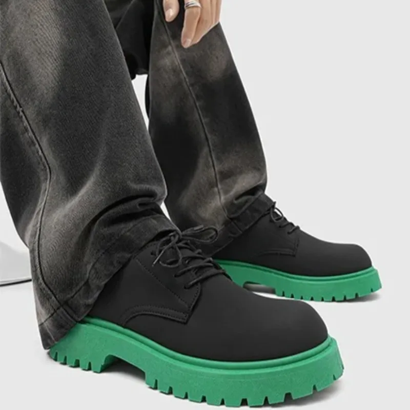 Chaussures pour Hommes de créateur Chaussures décontractées en cuir suédé de haute qualité Chaussures Derby classiques à grande tête pour hommes Chaussures à lacets Chaussure Hommes