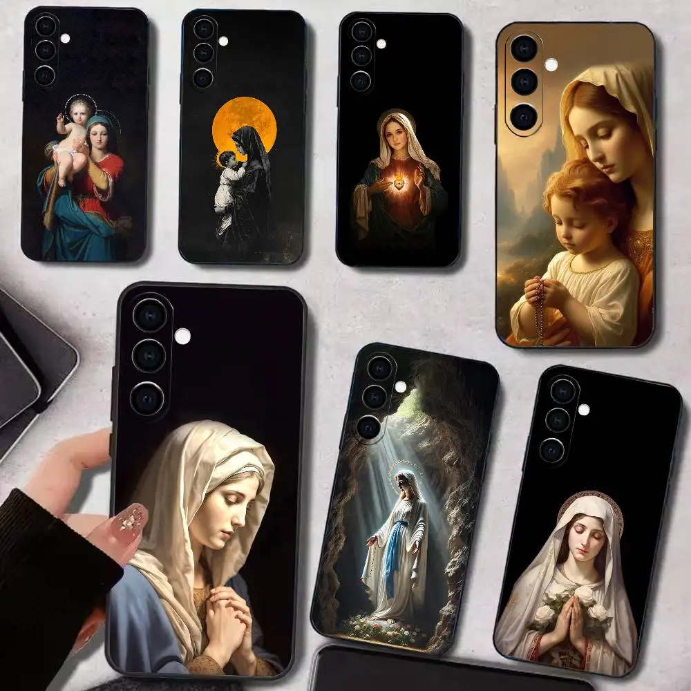 Mother of God V-Virgen M-Mary   Phone Case Silicone Soft For Samsung Galaxy A73,A72,A71,A70,A53,A52,A51