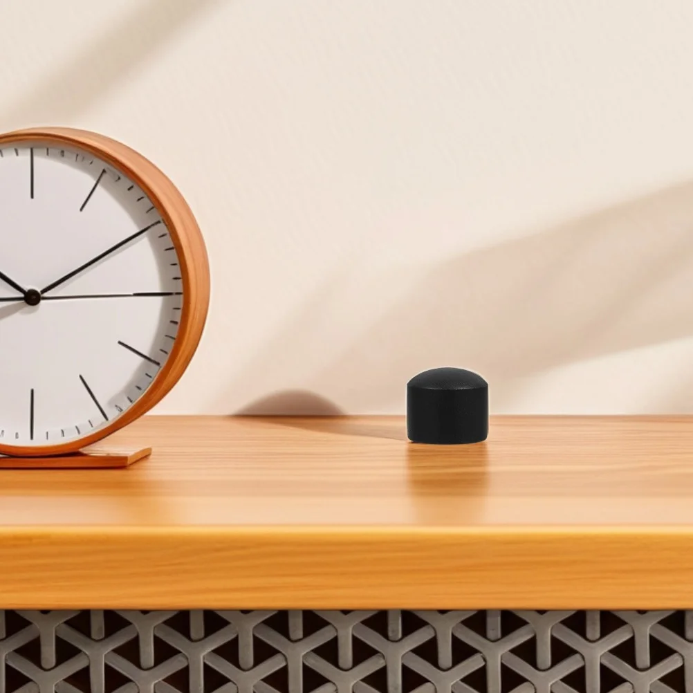 

10Pcs Foosball Table Rod Safety Covers Black Plastic 15.8mm Mini End Caps Rod Tip Protectors for Desktop Soccer Replacement