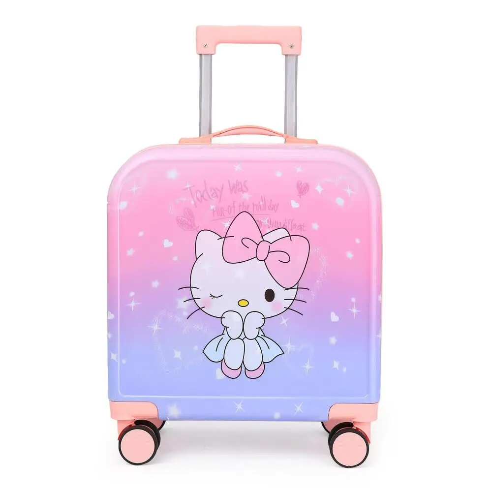 

Симпатичная тележка Hello Kitty Kuromi, 20-дюймовый чемодан Sanrio Kawaii, чемодан, аниме, дорожная коробка с паролем, посадка в самолете