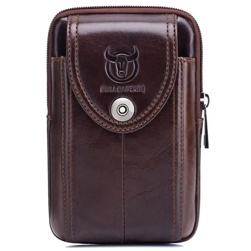 Tas Pinggang Kulit Pria ABQR, Tas Selempang Pinggang Molle Kecil, Dompet Ponsel, Tas Pinggang, Tas Selempang