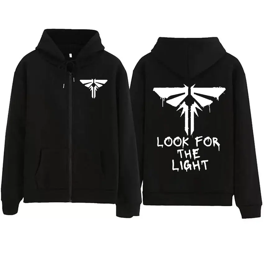 

The Last of Us Look for The Light Firefly Mark Zipper Hoodie Men Women Casual Hot Sale Zip Up Sweatshirts Fashion Jacket Hoodies