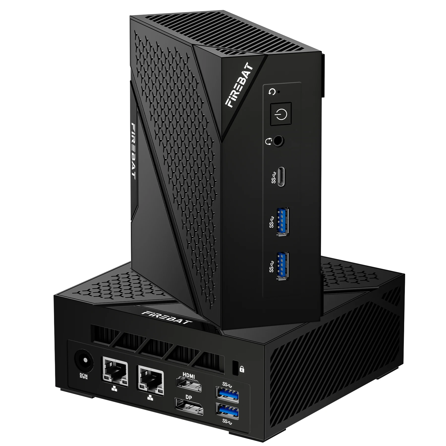 FIREBAT AM02 PC MINI AMD Ryzen 5 6600H DDR5 16GB RAM 512GB SSD WIFI6 BT5.2 komputer Desktop MINI-PC portabel