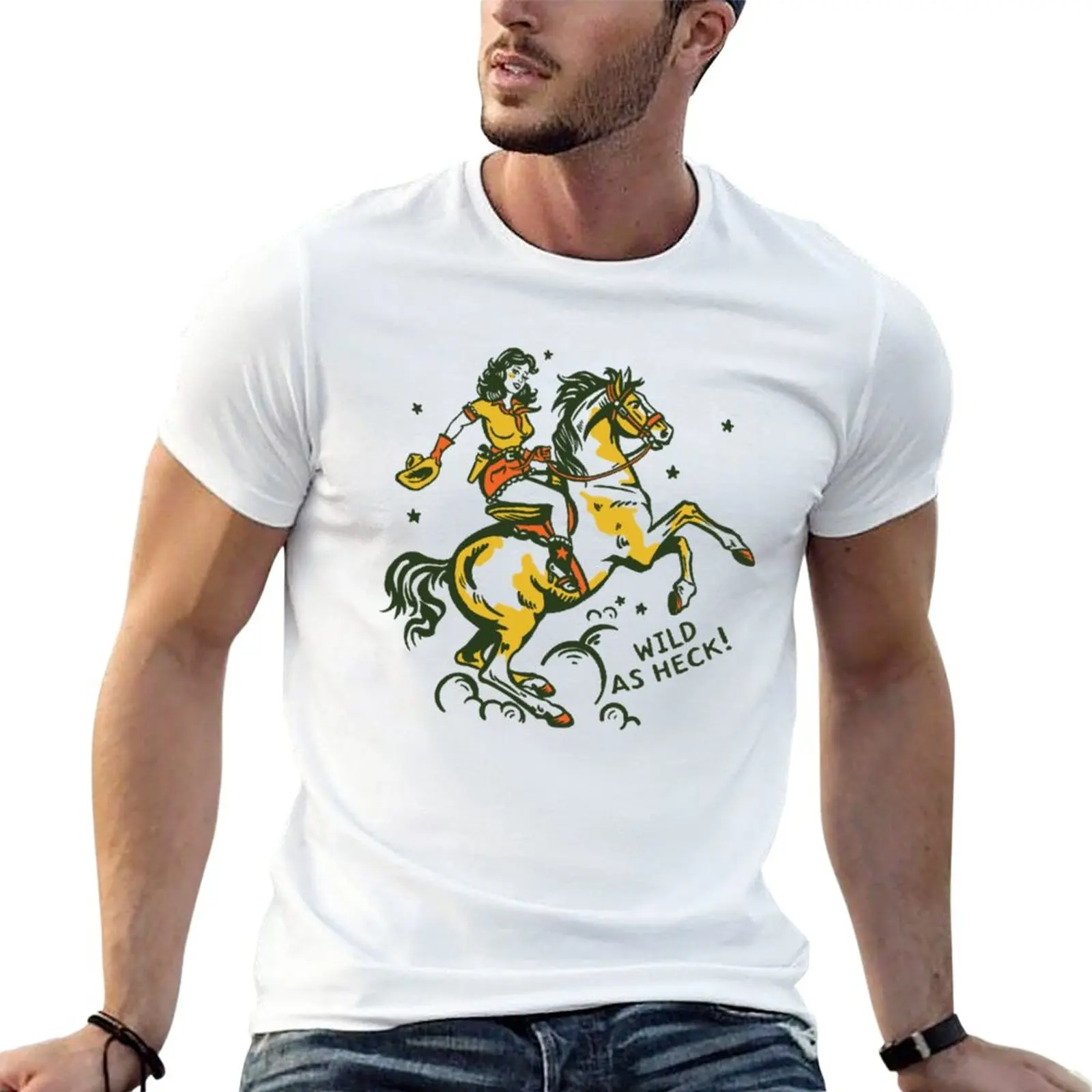 

New Wild as heck T-Shirt summer clothes oversized t shirt mens champion t shirts