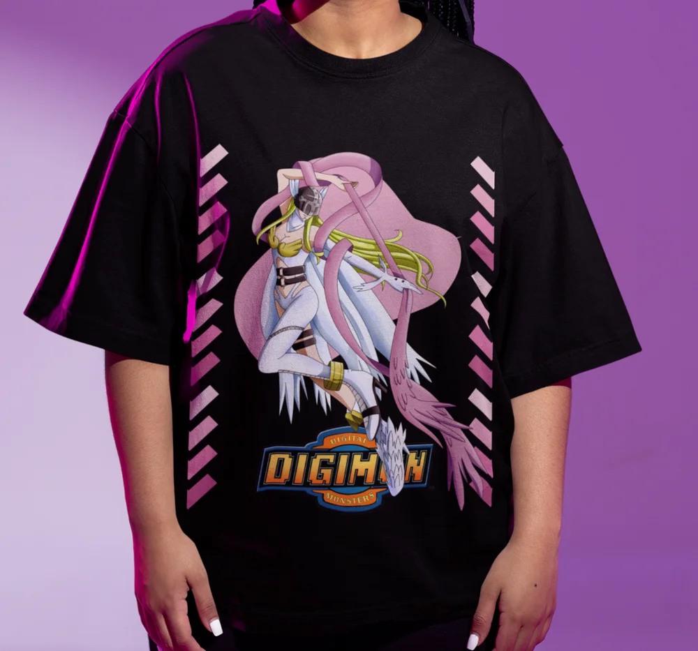Angewomon Shirt Digimon Adventure Anime T-Shirt Tailmon Nefertimon Plotmon Shirt