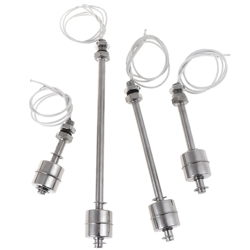 Sensor de nivel de agua Vertical, miniindicador de 1 piezas, interruptor de flotación de acero inoxidable