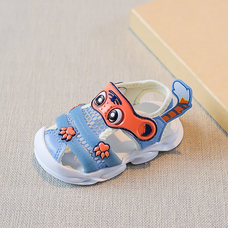 Fashion Baby First Walkers 2026 Spring New Kids Sandals Simple Versatile Boys' Beach Shoes Sweet Cute Girls' Cartoon Sandals
