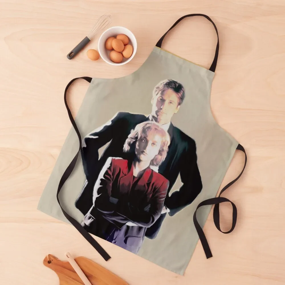 

The X-Files Poster in oli colors Apron Men'ss christmas decoration restaurant accessories Apron