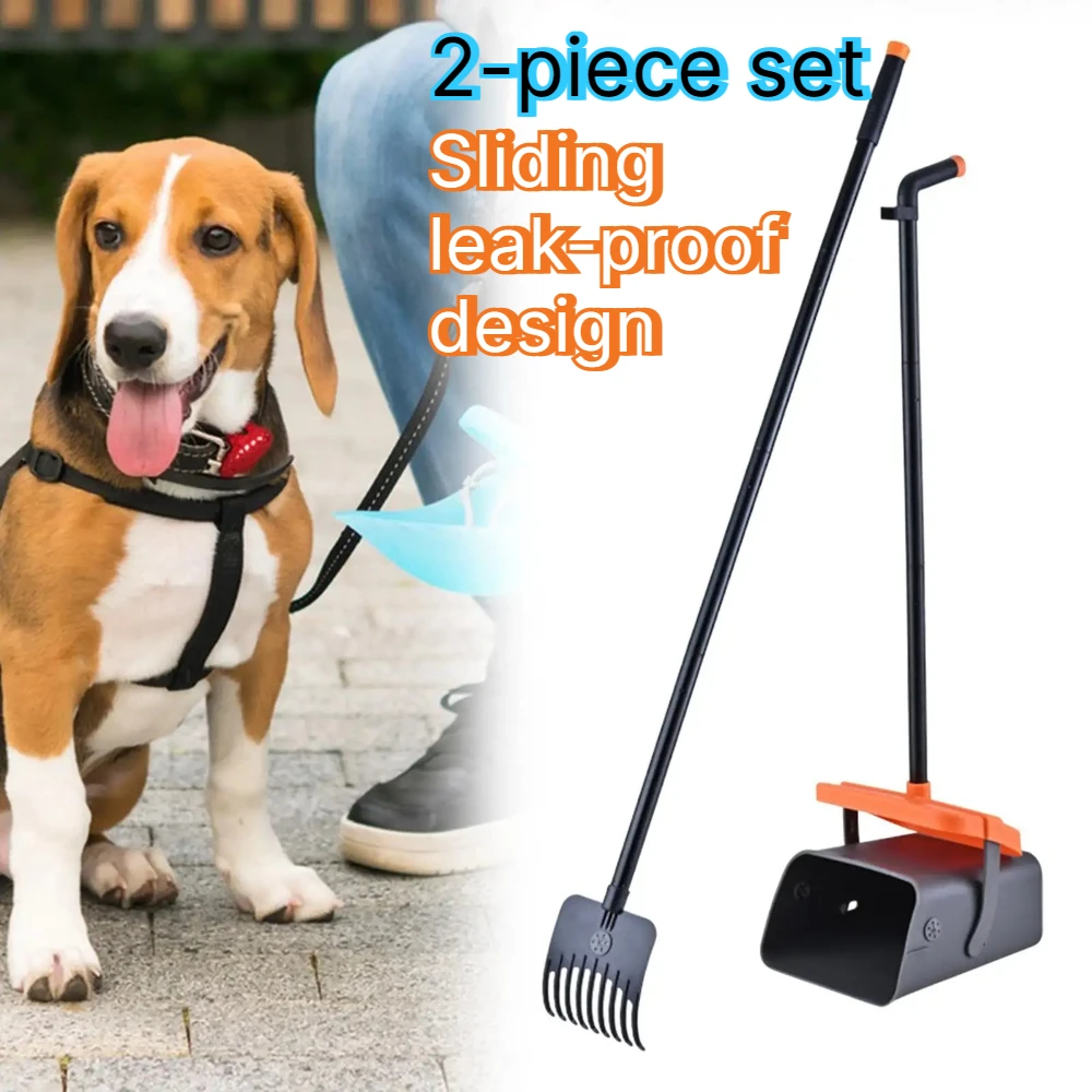 Lightweight Portable Dog Poop Scooper Set Outdoor Garden Lawn Walking Pet Waste Pickup Cleaning Kit For Dogs Travel Use