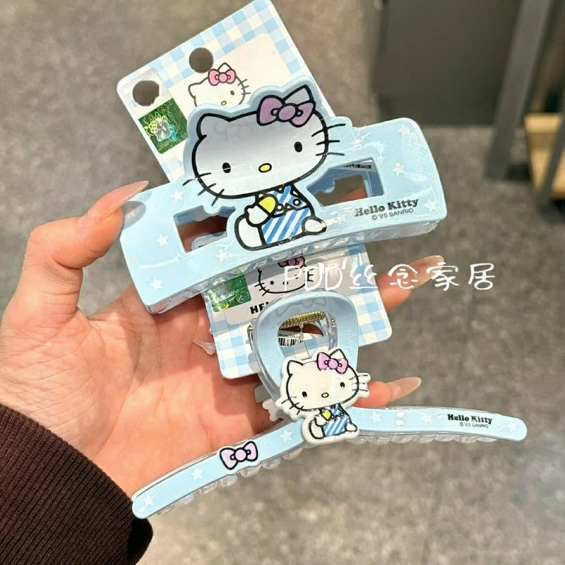 

Sanrio Hello kitty cartoon clip student cute head back hair shark clip new cute kawaii wholesale holiday gift fast delivery