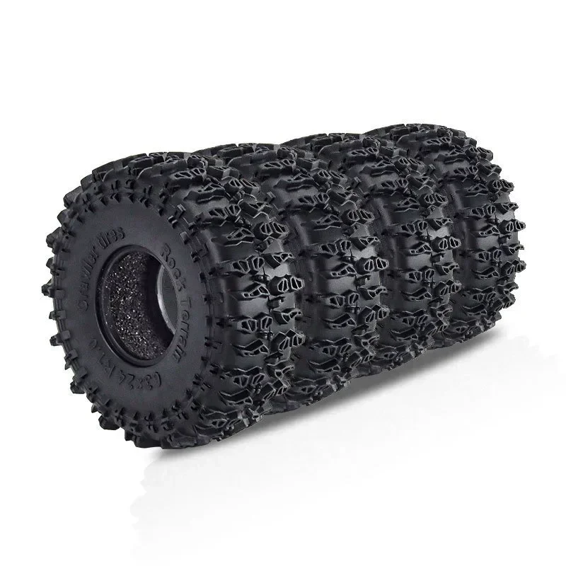 Super Soft Sticky 1.0 Crawler Tires 63*26mm for 1/18 TRX4M RC Crawler Car Axial SCX24 FMS D243 Upgrade