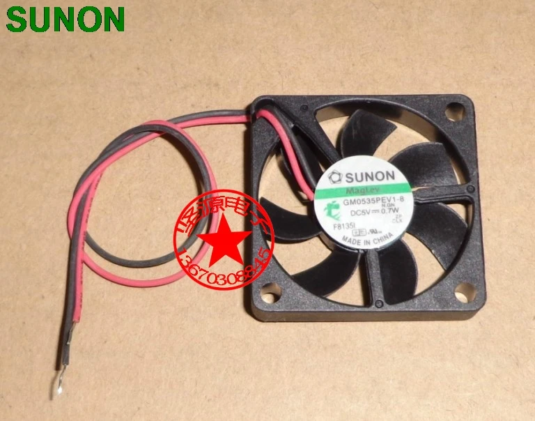 

Original For Sunon GM0535PEV1-8 3.5cm 35mm DC 5V 0.7W slim server inverter cooling fan