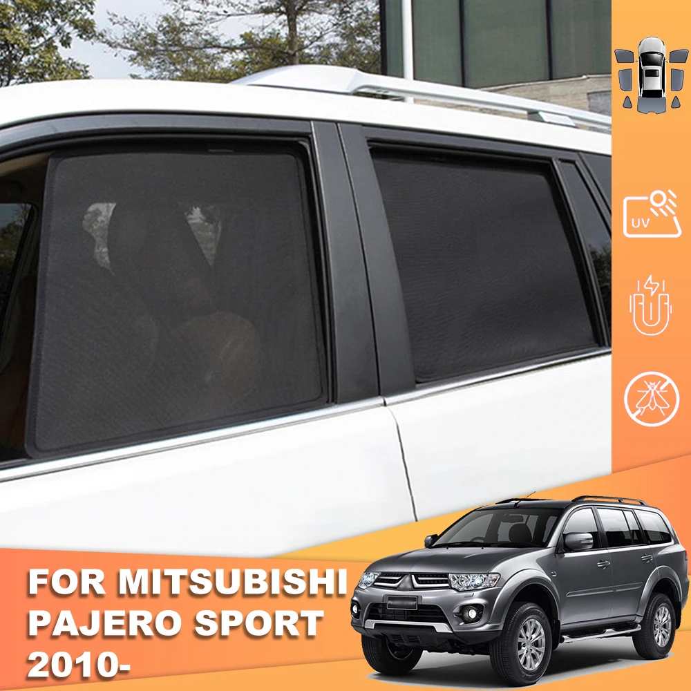 

For Mitsubishi Pajero Montero Sport KH 2008-2016 Magnetic Car Sunshade Front Windshield Curtain Rear Side Window Sun Shade Visor