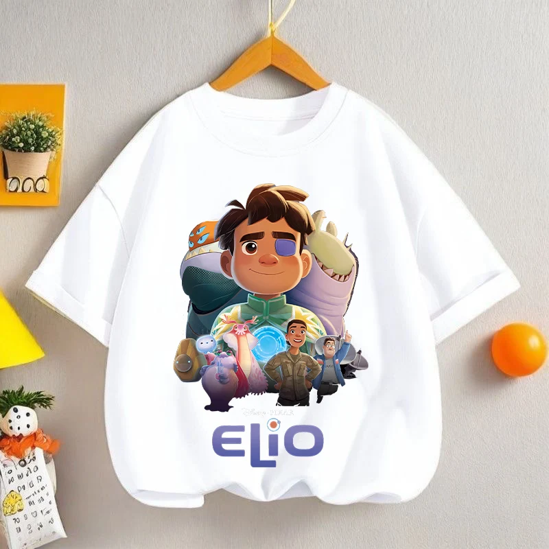 

Elio Solís Kids T-shirt Disney Kawaii Short Sleeve Boys Girls Summer Tees Cotton Leisure Tops Children Clothes Gift Hot Sales