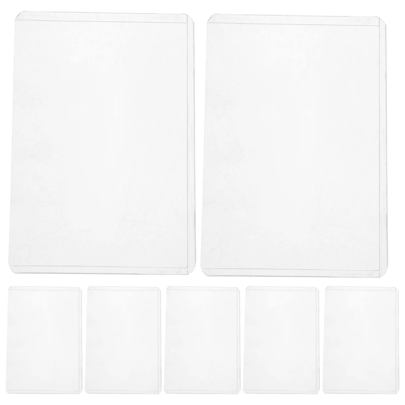 20PCS Clear Photo Protectors Double Sided Transparent Card Sleeves 3 Inch Size Album Protective Case for Trading