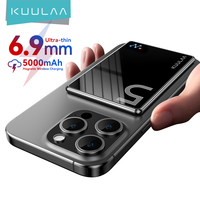 KUULAA Power Bank 5000mAh Magnetic Wireless Portable Charger External Battery 20W Fast Charging For iPhone 16 15 14 13 Pro Max