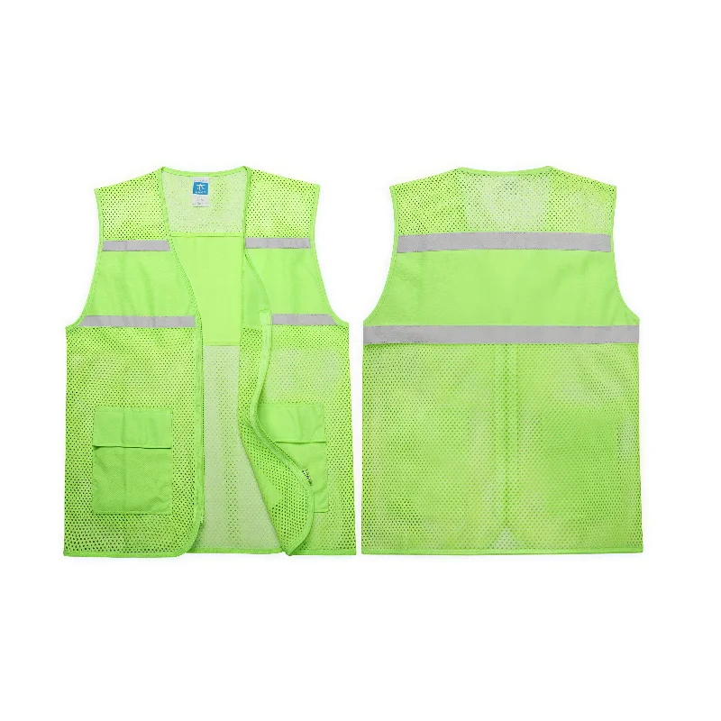 Customized Breathable Mesh Vest with Logo Printing Volunteer Activity Mesh Advertising Shirt Company Work Uniform Safe at Night