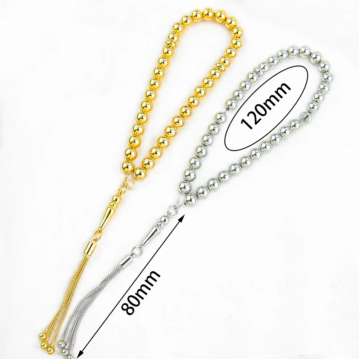 Ramadan islamisches Gebetsperlen-Armband, 21 Karat vergoldet, Naturharz, arabische Damenmode, Eid-Armreifen, muslimischer traditioneller Schmuck – Detail 12