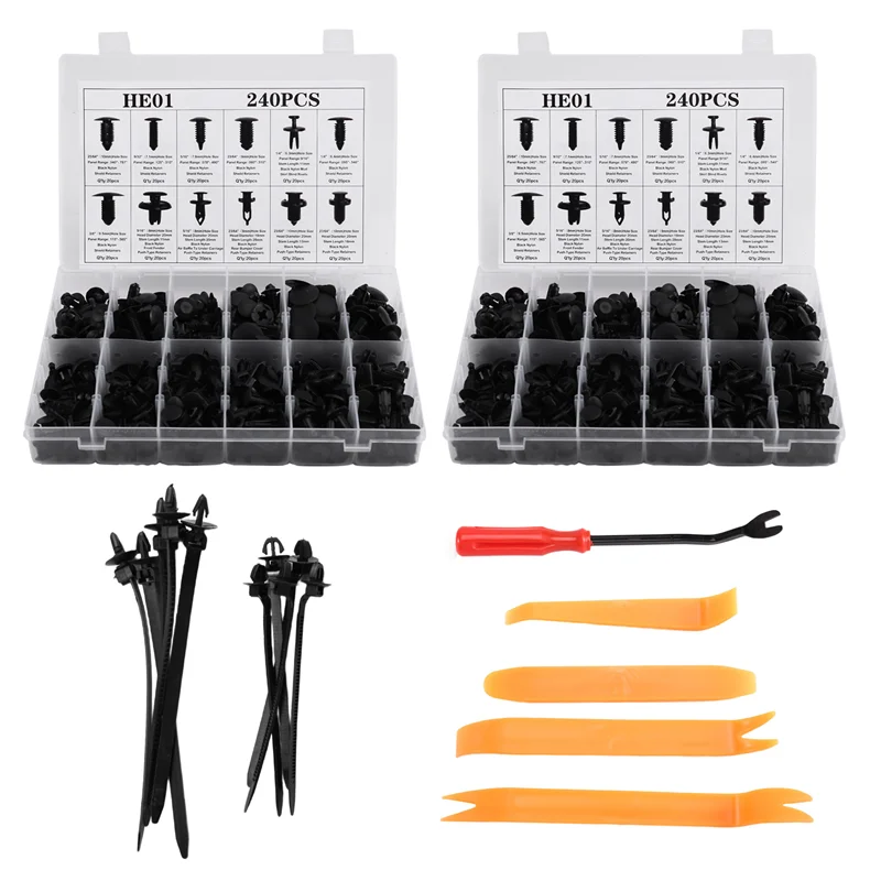 

Bumper Clamp Plastic Rivets For Cars Rivet Push Fastener Kit Plastic Rivet Tool Door Decorative Panel Clips