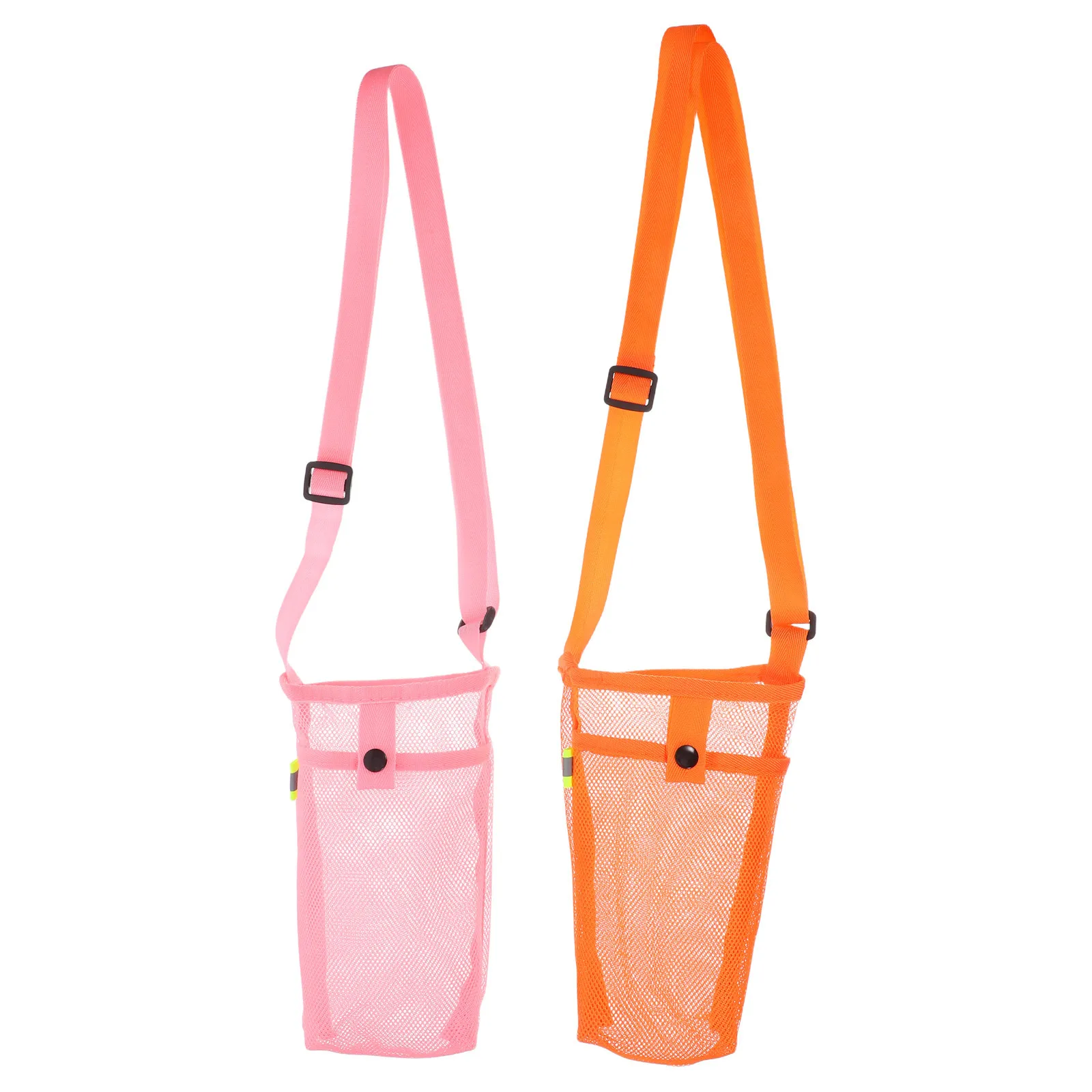 

2Pcs Foldable Water Bottle Carrier Bag Adjustable Strap Breathable Mesh Lightweight for Outdoor Hiking Camping Gym Sports
