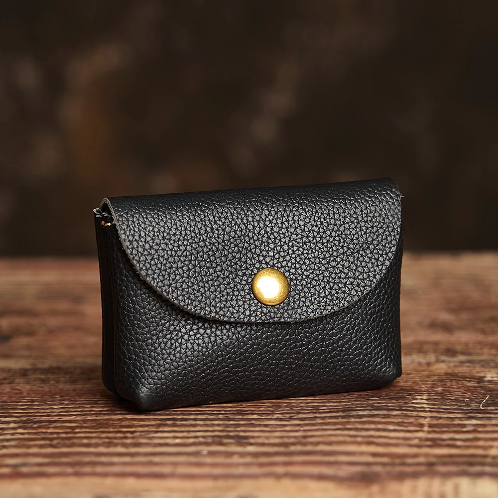NUPUGOO Echtes Leder Retro Geldbörse männer Doppel Brieftasche Kleine Karte Tasche Männer Und Frauen Universal Münze Schlüssel Tasche – Detail 16