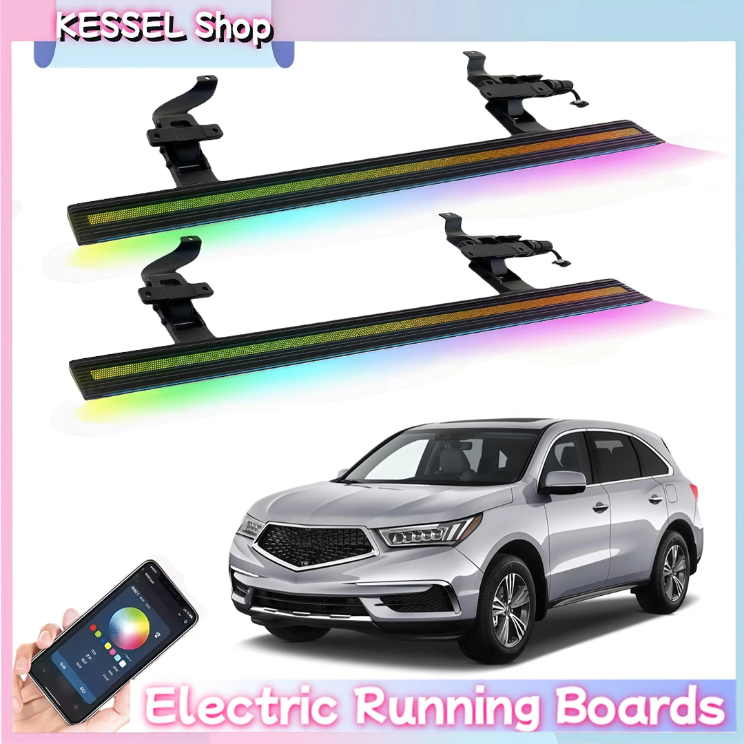

Power Side Step with LED Light Electric Running Boards fits for Acura MDX 2014-2021 Deployable Retractable Steps