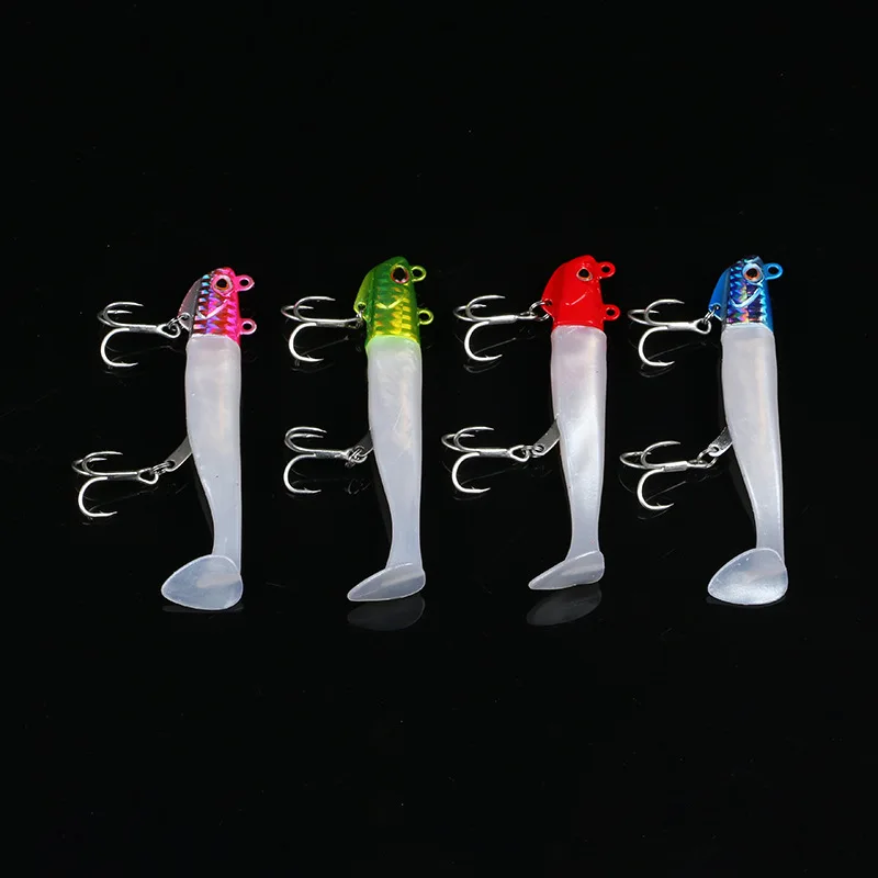 Minnow bait pike head bait soft 27g perch fishing herring soft bait boat yard perch bait