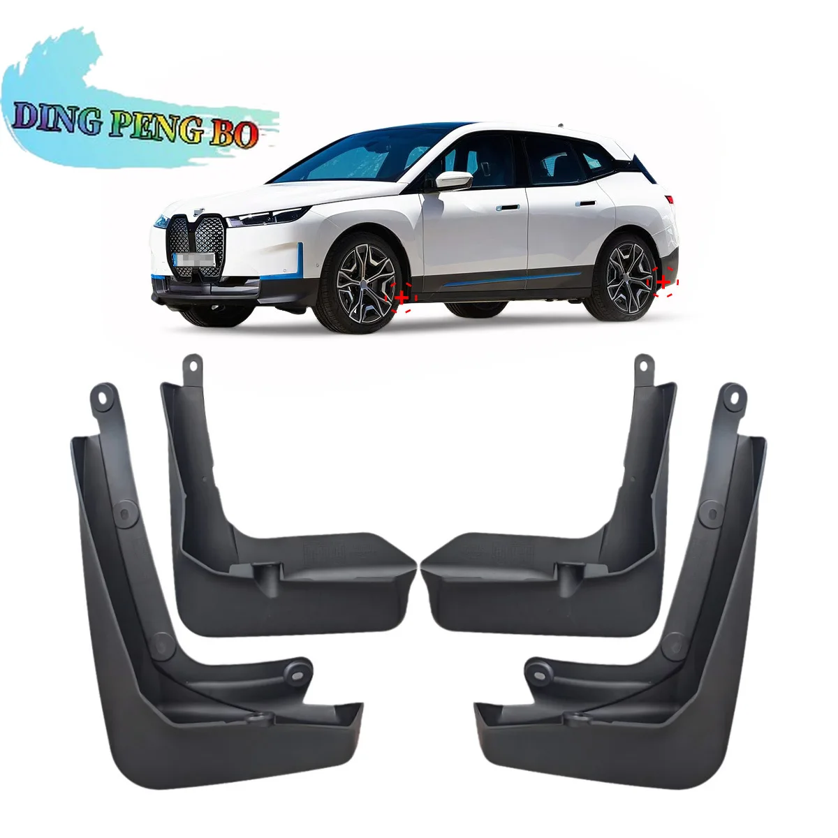 

4x For BMW IX I20 And IX Sport I20 2022 2023 2024 2026 2025 Mudguard Fender Mud Flaps Guards Splash Mudflaps Car Accessories